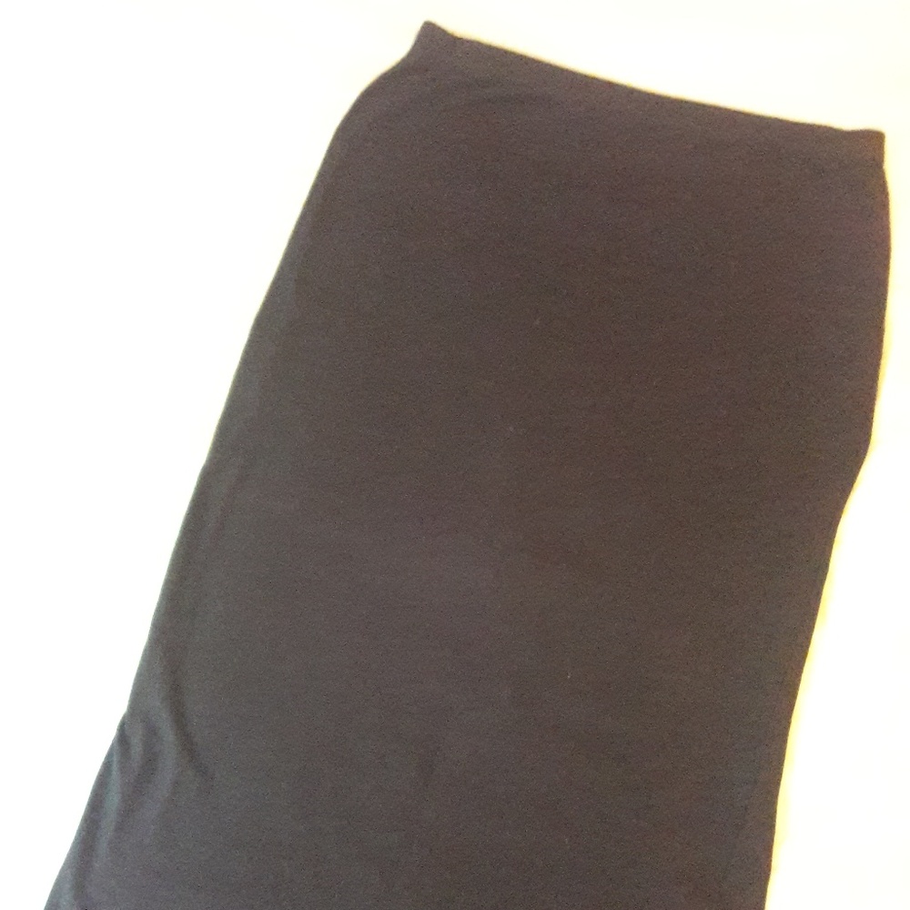 Long Black Pencil Skirt